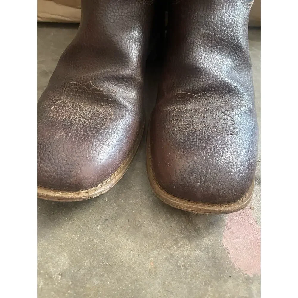 Austin Trading Co Youth Cowboy‎ Boots Brown Western Size Youth Boys 6